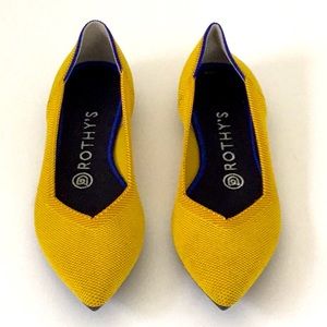 Rothy's Yellow Flats Sleek Minimalist Design